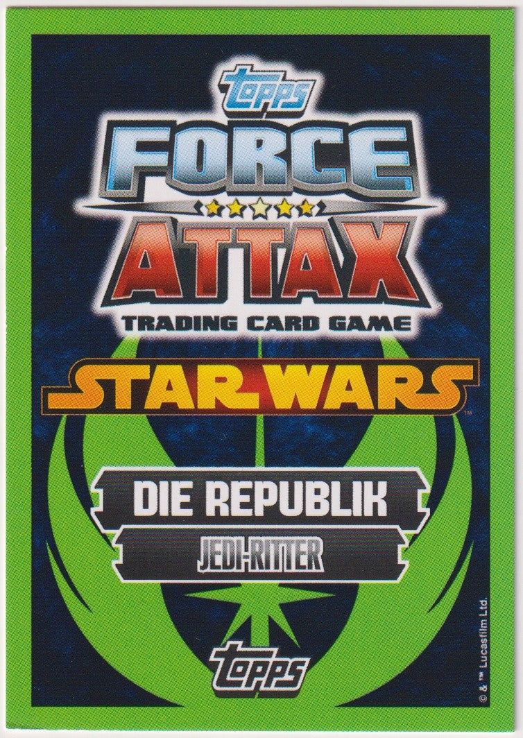 Topps Star Wars 2015 Eeth Koth Republik Die Jedi-Ritter TCG Rare – Bild 2