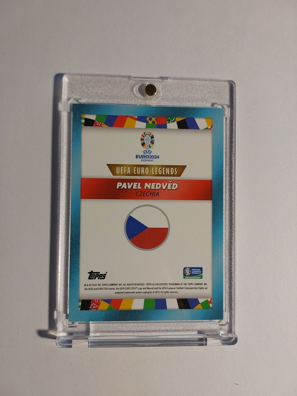 Topps Uefa Euro 2024 Pavel Nedved Tschechien Parallel 12/49 Refractor Ultra Rare – Bild 2