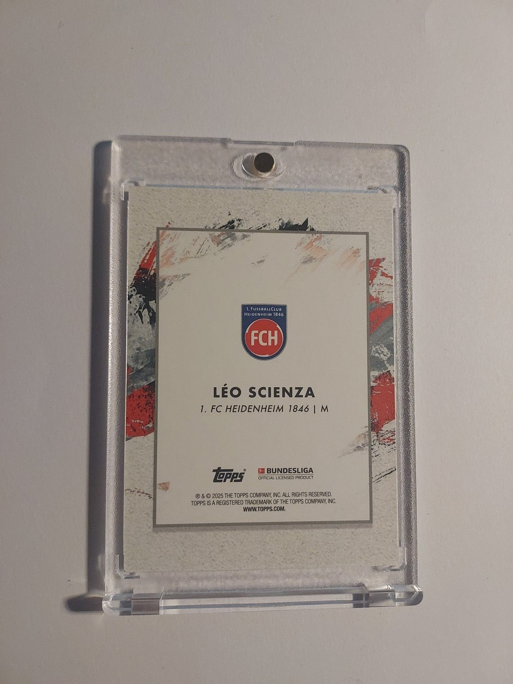 Topps Inception Bundesliga 24-25 Leo Scienza Heidenheim Nummeriert 55/75 Rookie – Bild 2