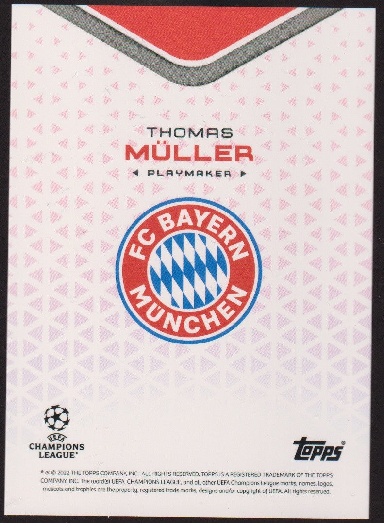 Topps Champions League 2021-22 Thomas Müller FC Bayern München Standard Parallel – Bild 2