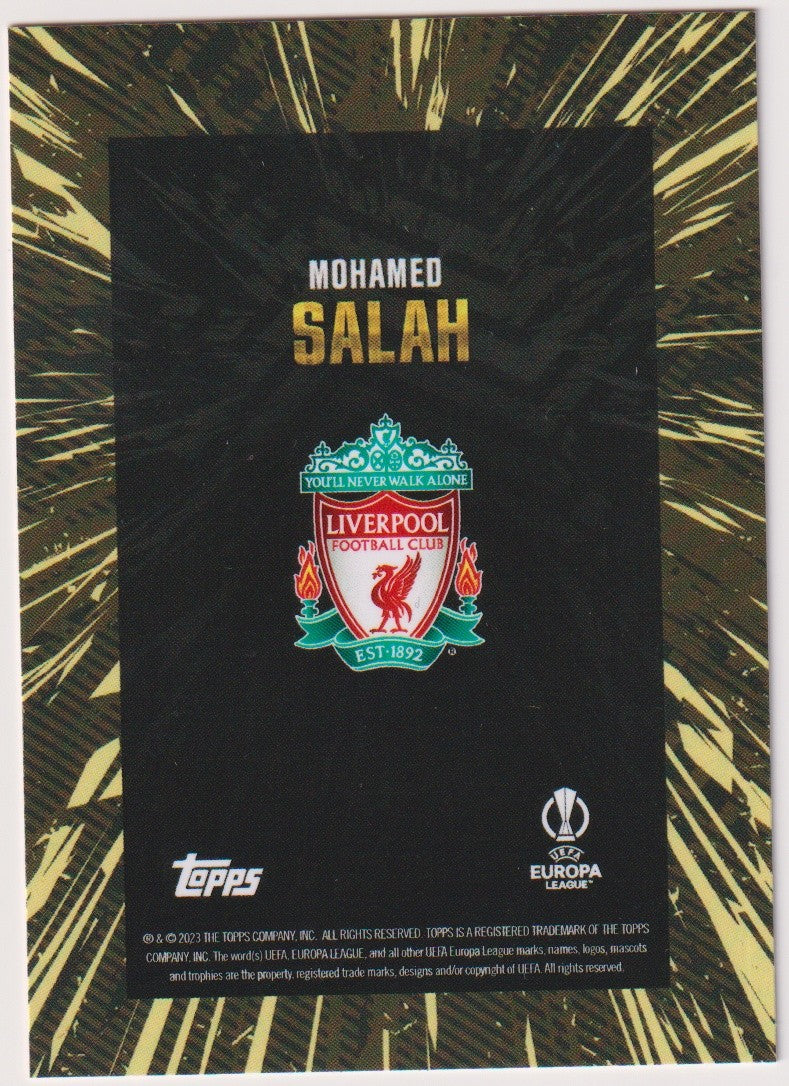 Topps Europa League 2022-23 Mohamed Salah Liverpool Football Club Parallel Rare – Bild 2
