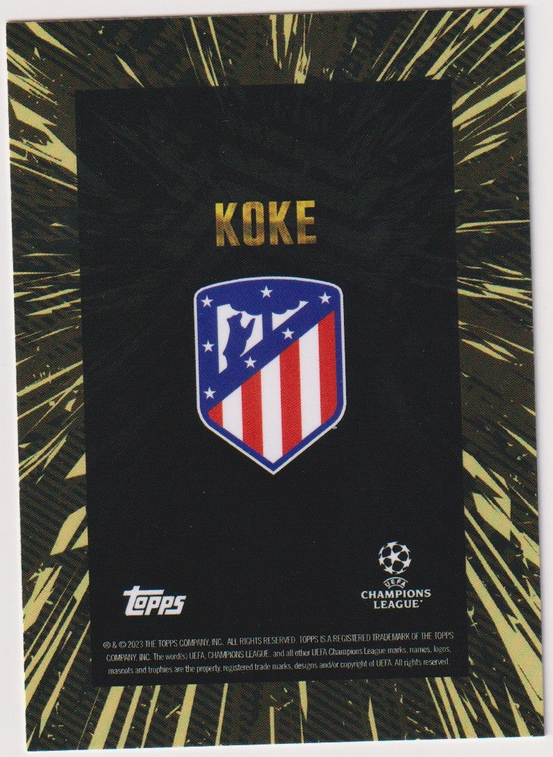 Topps X WHIP 2022-23 Koke Atlético Madrid Champions League Parallel Rare – Bild 2
