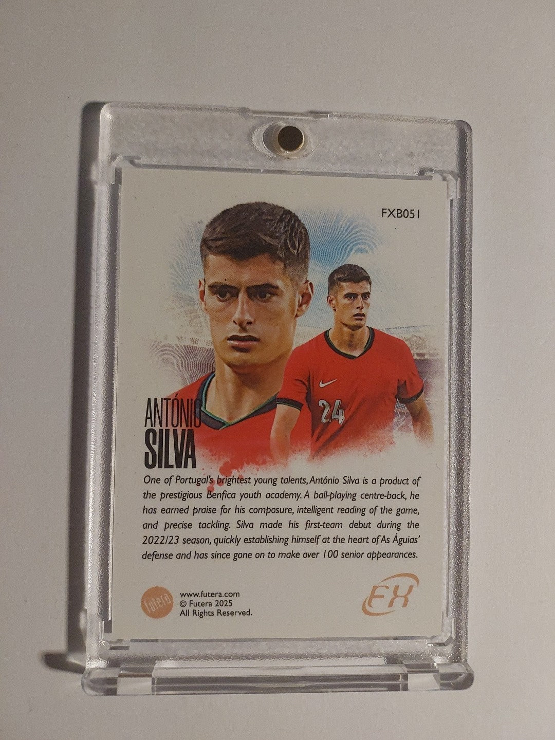 Futera Unique 2024-25 Antonio Silva Portugal SC Benfica Parallel Rare Hit – Bild 2