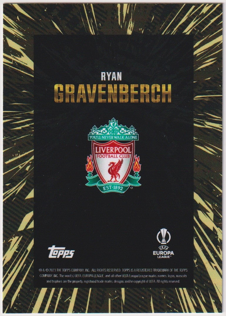 Topps X Ryan Gravenberch Liverpool Football Club UEFA Europa League Parallel – Bild 2