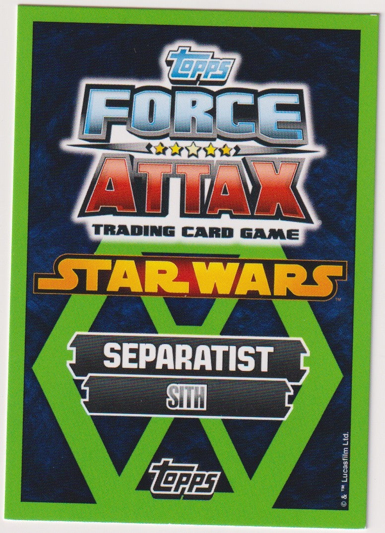 Topps Star Wars 2015 Darth Sidious Separatist Sith TCG Rare – Bild 2