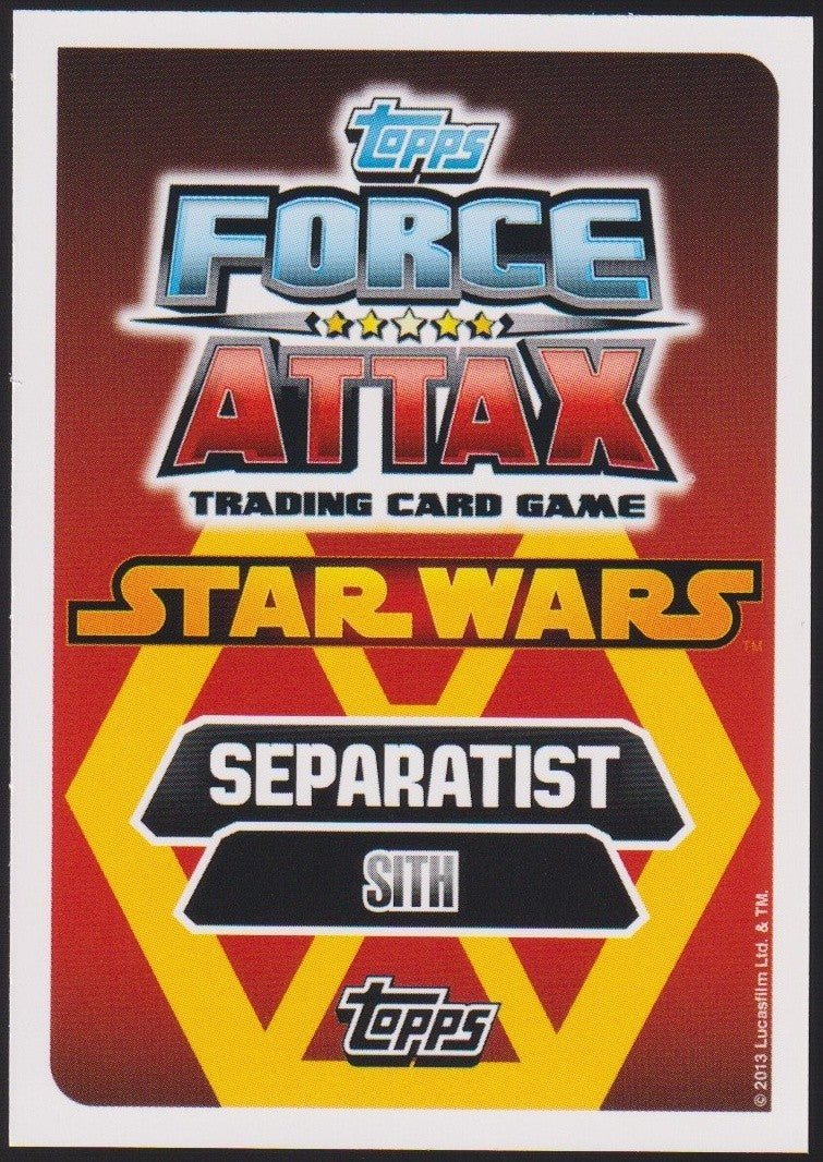 Topps Star Wars 2013 Count Dooku Sith Separatisten (Film Version) TCG Rare #137 – Bild 2