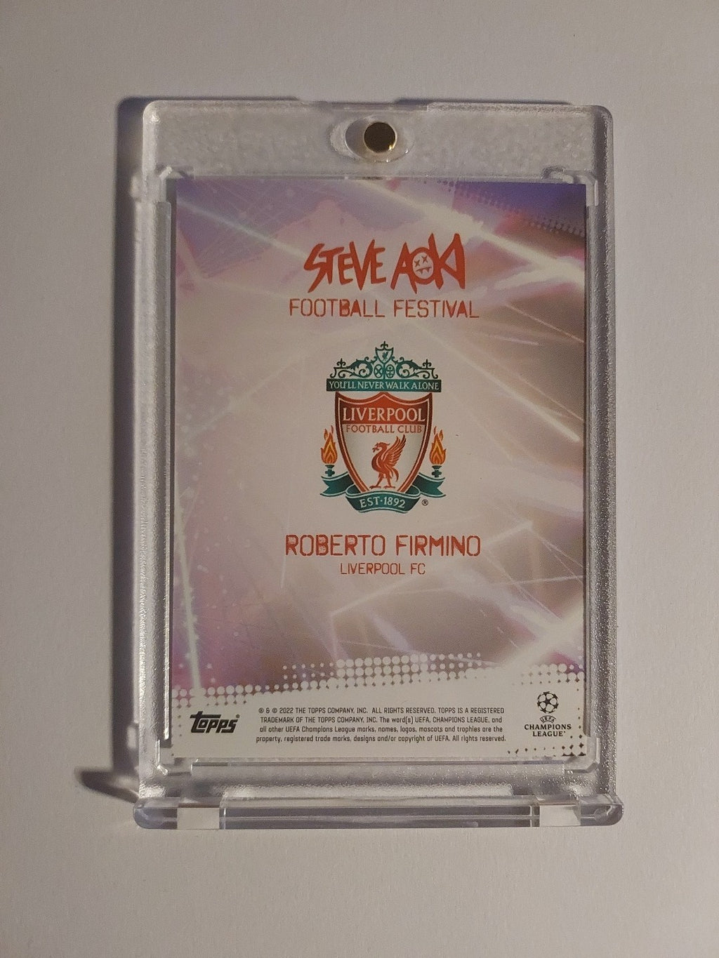 Topps Steve Aoki 2021-22 Roberto Firmino Liverpool Fc Parallel – Bild 2