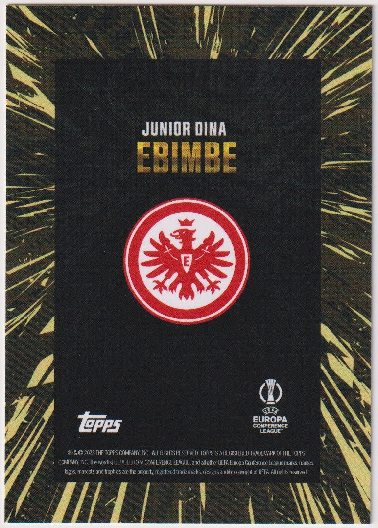 Topps 2023-24 Junior Dina Ebimbe Eintracht Frankfurt Europa Conference League – Bild 2