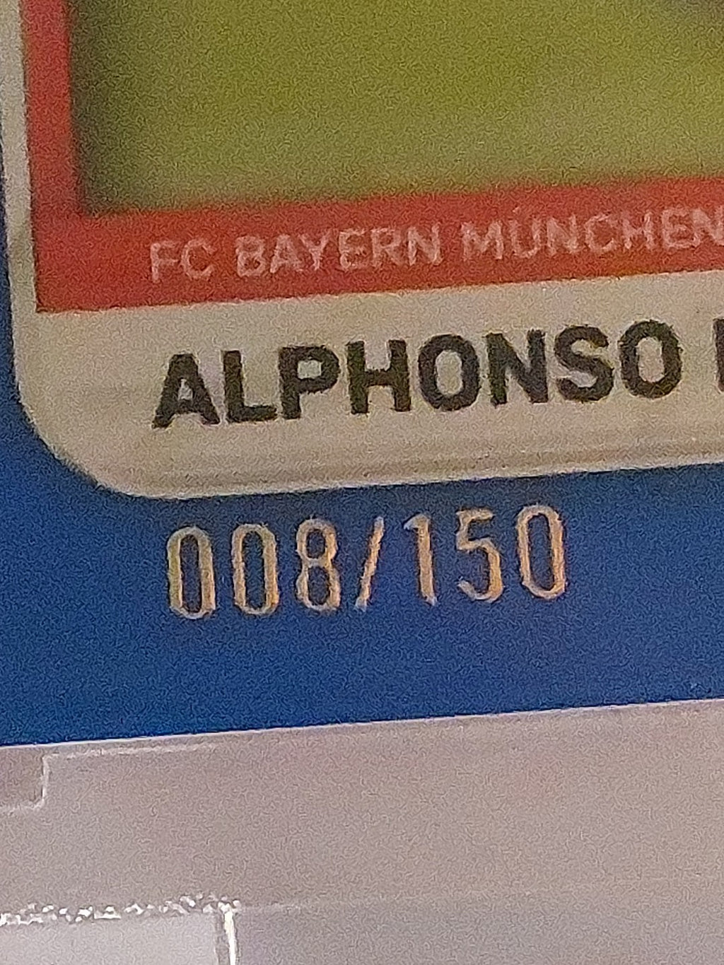 Topps Bayern München Tin Collector 2025-26 Alphonso Davies Parallel 8/150 Rare – Bild 2