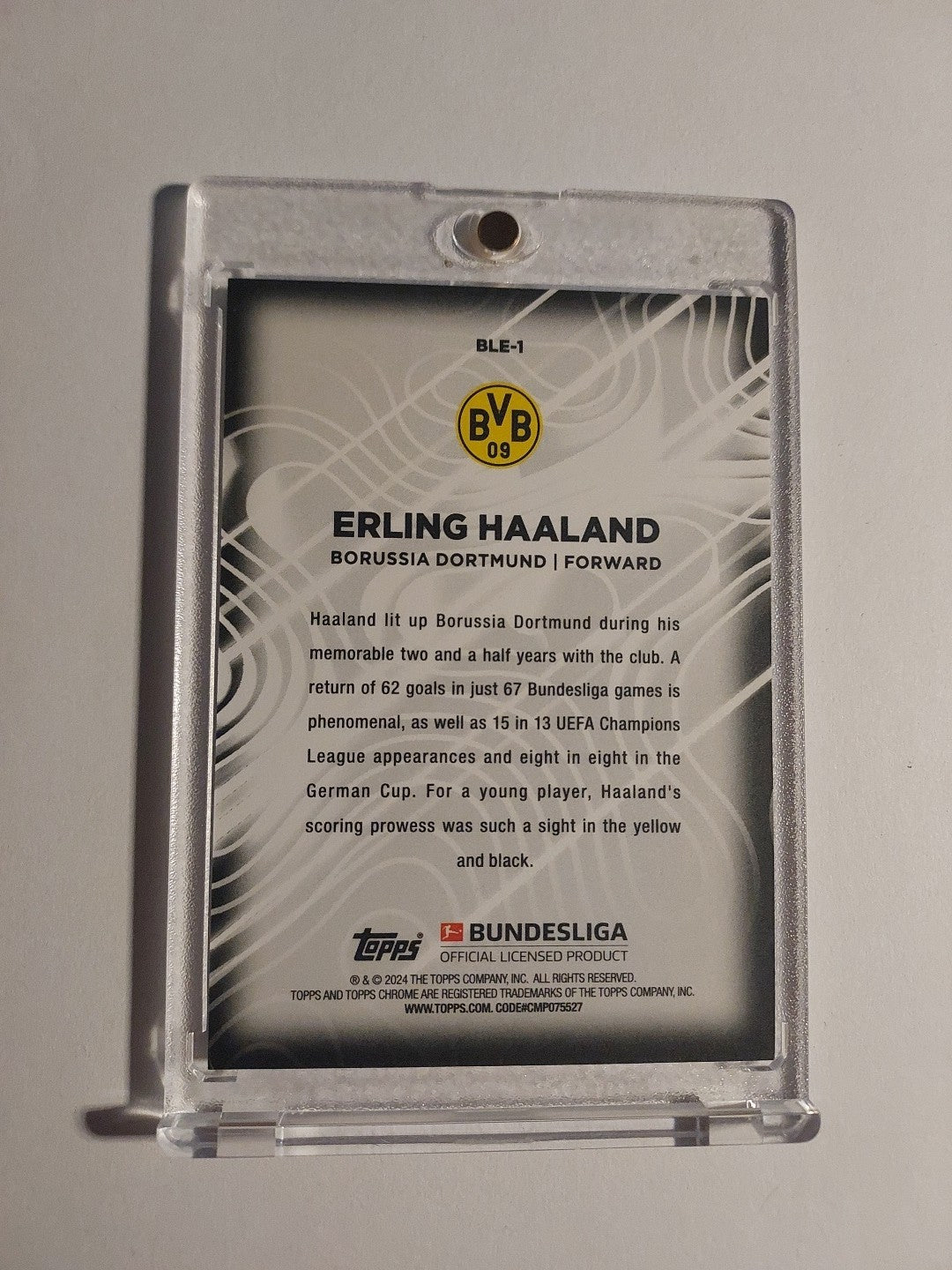 Topps 60 Jahre Bundesliga 2023-24 Erling Haaland Dortmund Parallel Rare Hit – Bild 2