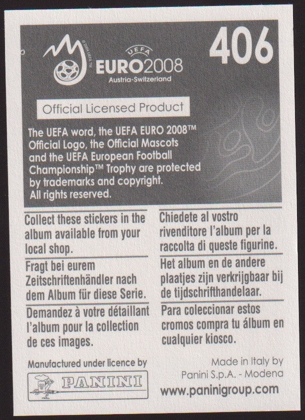 Panini EURO 2008 Zlatan Ibrahimovic Schweden Parallel Rare Nr. 406 – Bild 2