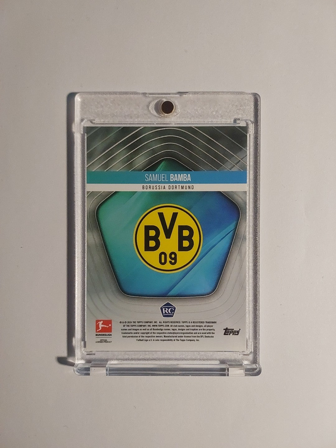 Topps Bundesliga 2024-25 Samuel Bamba Dortmund Parallel 7/49 Rookie Refractor – Bild 2