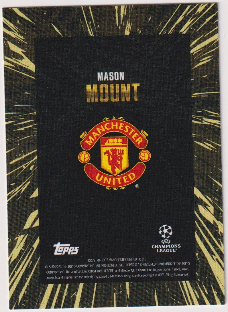 Topps Champions League Gold 2023-24 Mason Mount Manchester United Parallel Rare – Bild 2