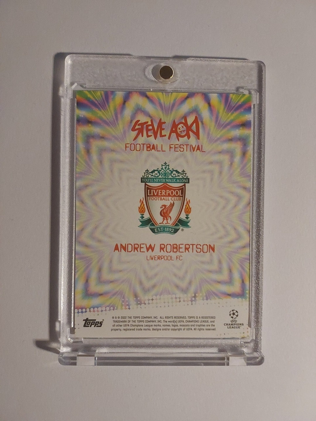 Topps Steve Aoki 2021-22 Andrew Robertson Liverpool FC Parallel – Bild 2