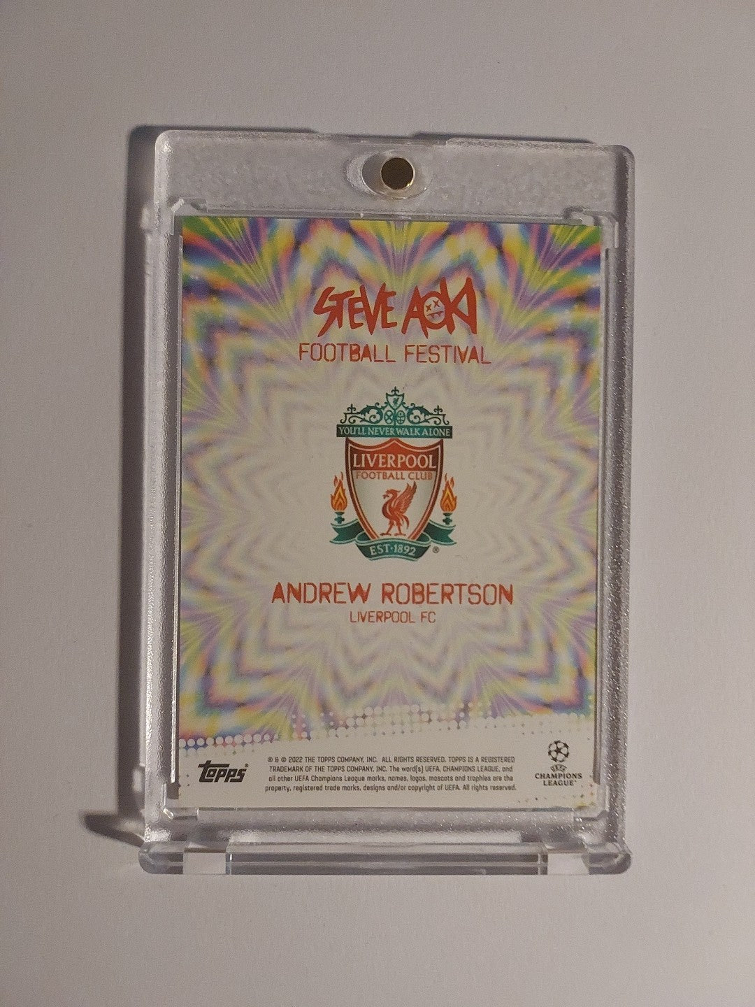 Topps Steve Aoki 2021-22 Andrew Robertson Liverpool FC Parallel – Bild 2