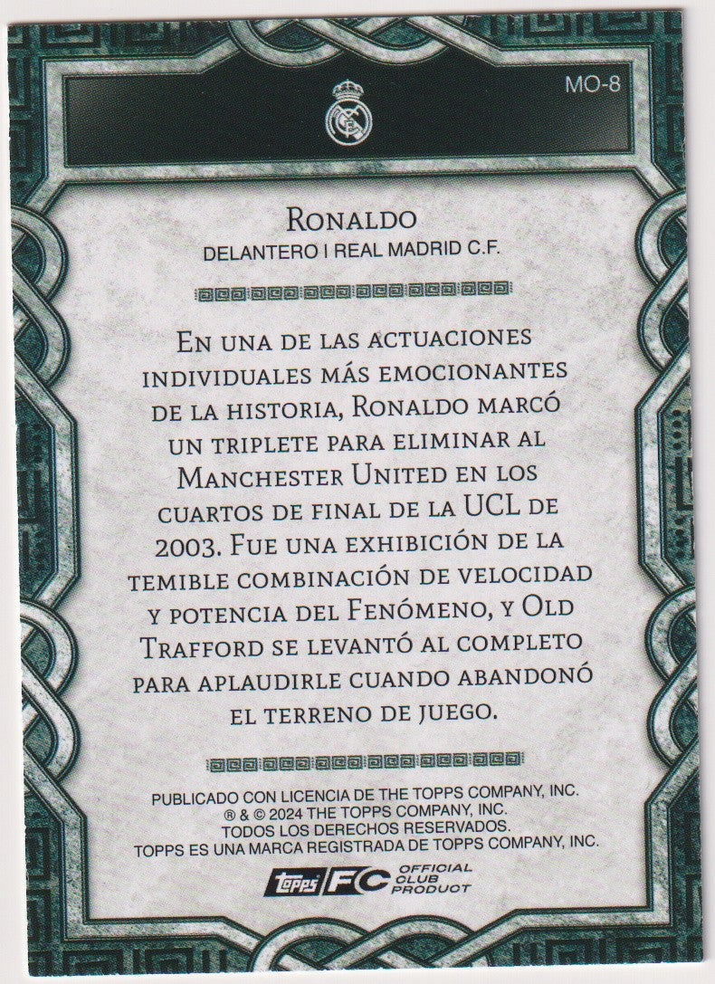 Topps MO-8 2023-24 Ronaldo Real Madrid C.F. Parallel Rare – Bild 2