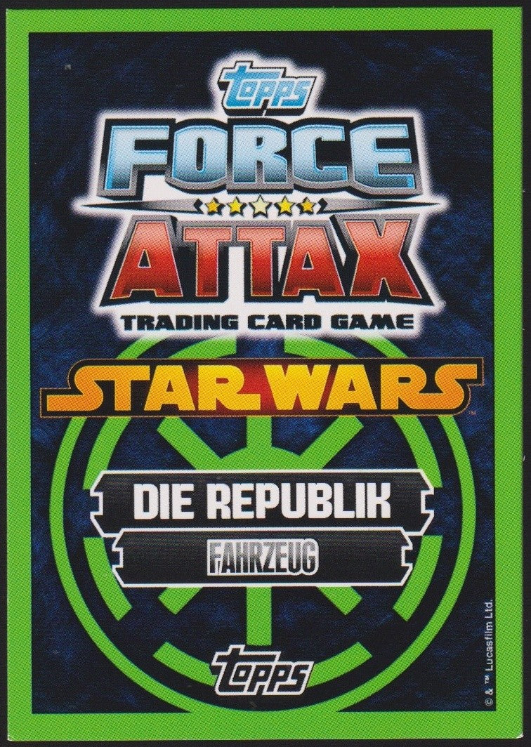 Topps Star Wars 2010 Angriffsschiff der Republik Republik Fahrzeug TCG Rare #58 – Bild 2