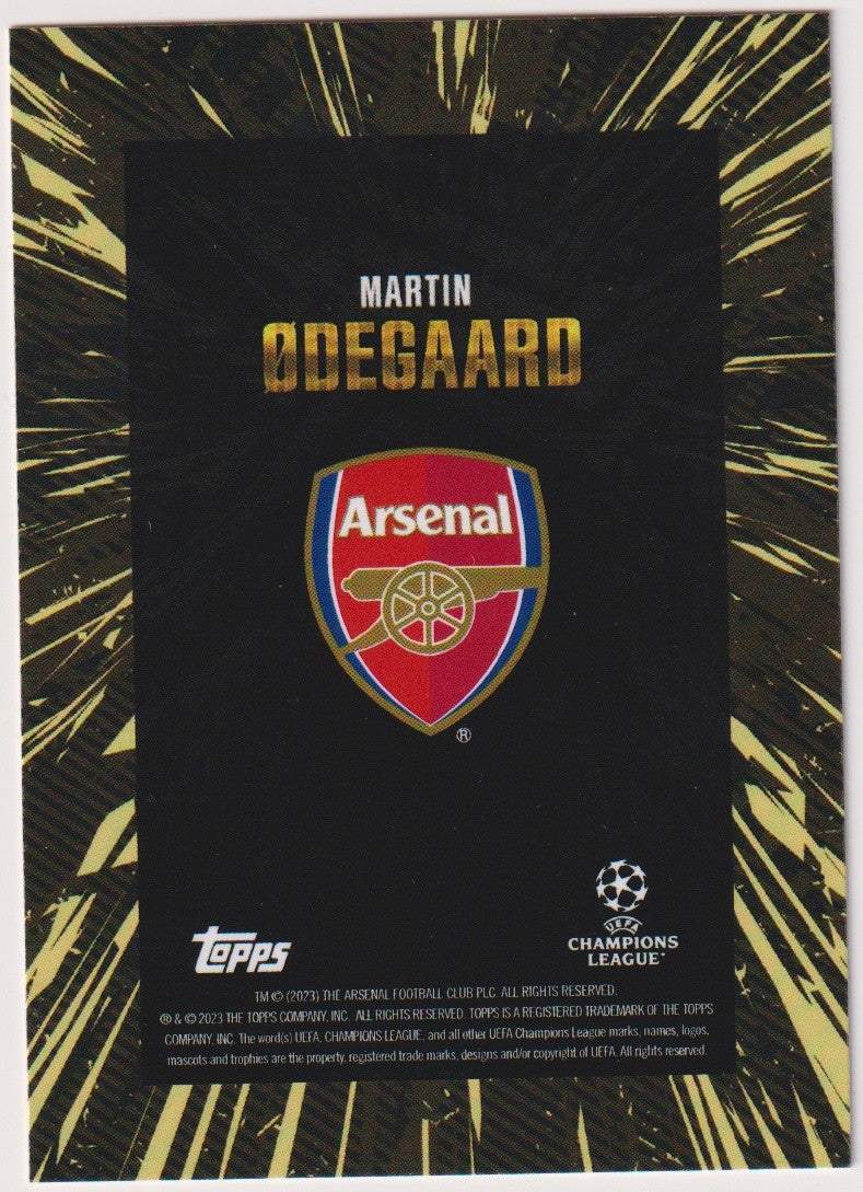 Topps Champions League 2022-23 Martin Odegaard Arsenal Parallel Rare – Bild 2