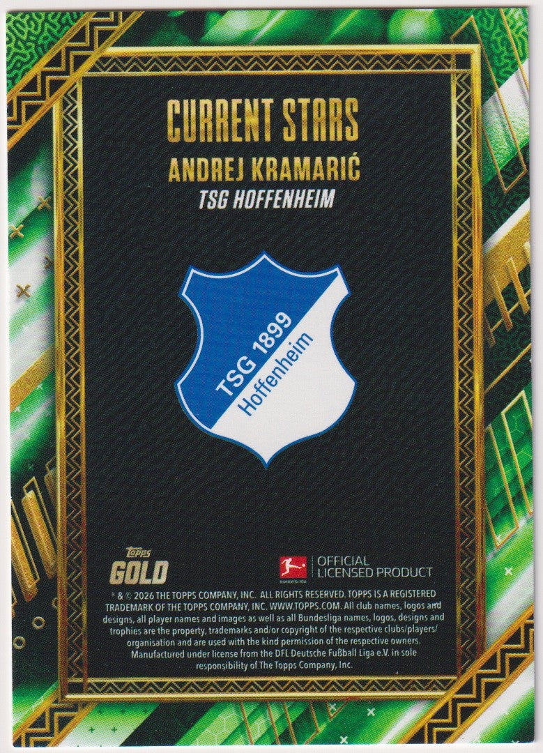 Topps Current Stars 2025-26 Andrej Kramaric TSG Hoffenheim Parallel 59/75 – Bild 2