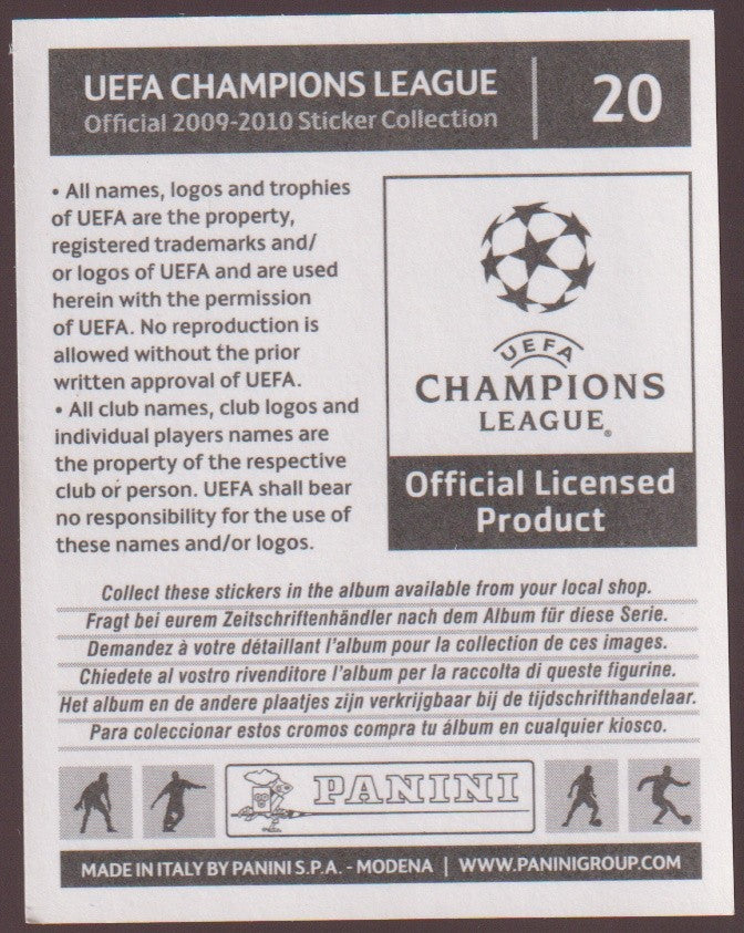 Panini UEFA Champions 2009-10 Miroslav Klose FC Bayern München Parallel – Bild 2
