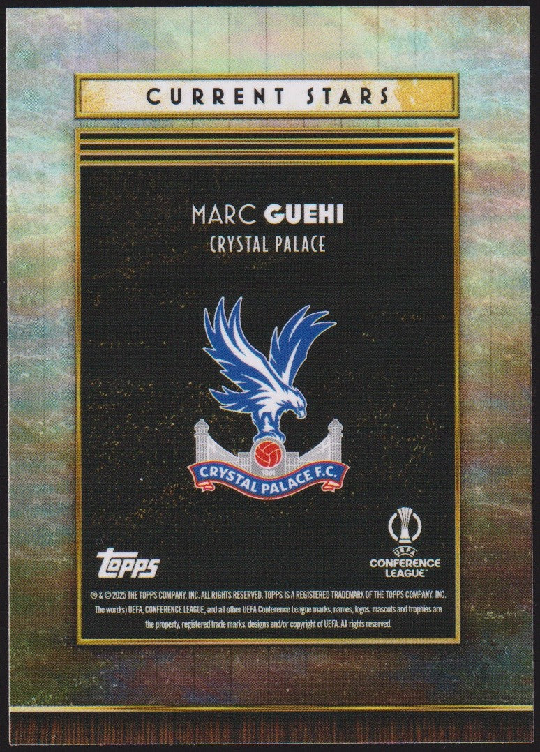 Topps Current Stars 2024-25 Marc Guehi Crystal Palace Parallel Rare – Bild 2