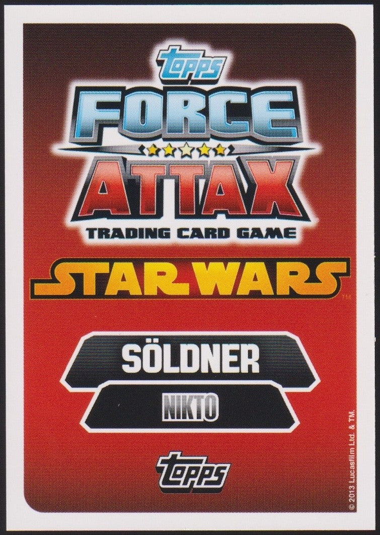 Topps Star Wars 2013 Klaatu Nikto Södner (Film Version) TCG Rare #82 – Bild 2