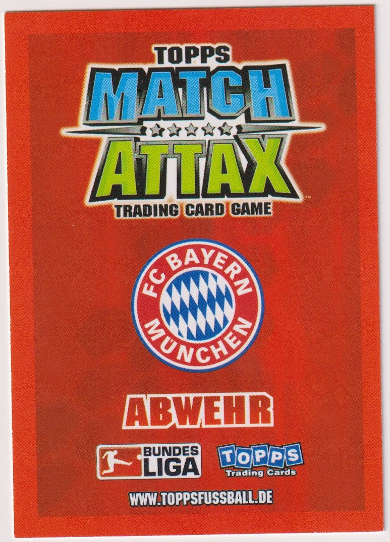 Topps Match Attax 2013-14 Philipp Lahm FC Bayern München Bundesliga Parallel – Bild 2
