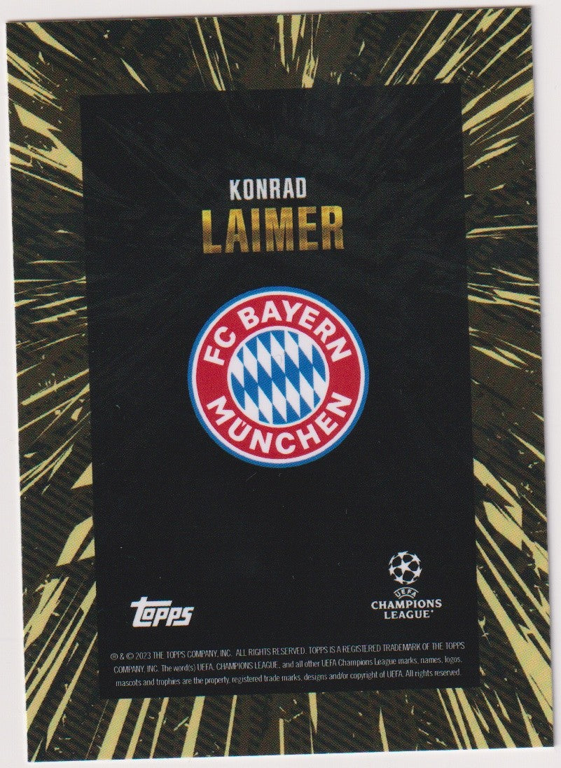 Topps X WHIP 2022-23 Konrad Laimer FC Bayern München Champions League Parallel – Bild 2