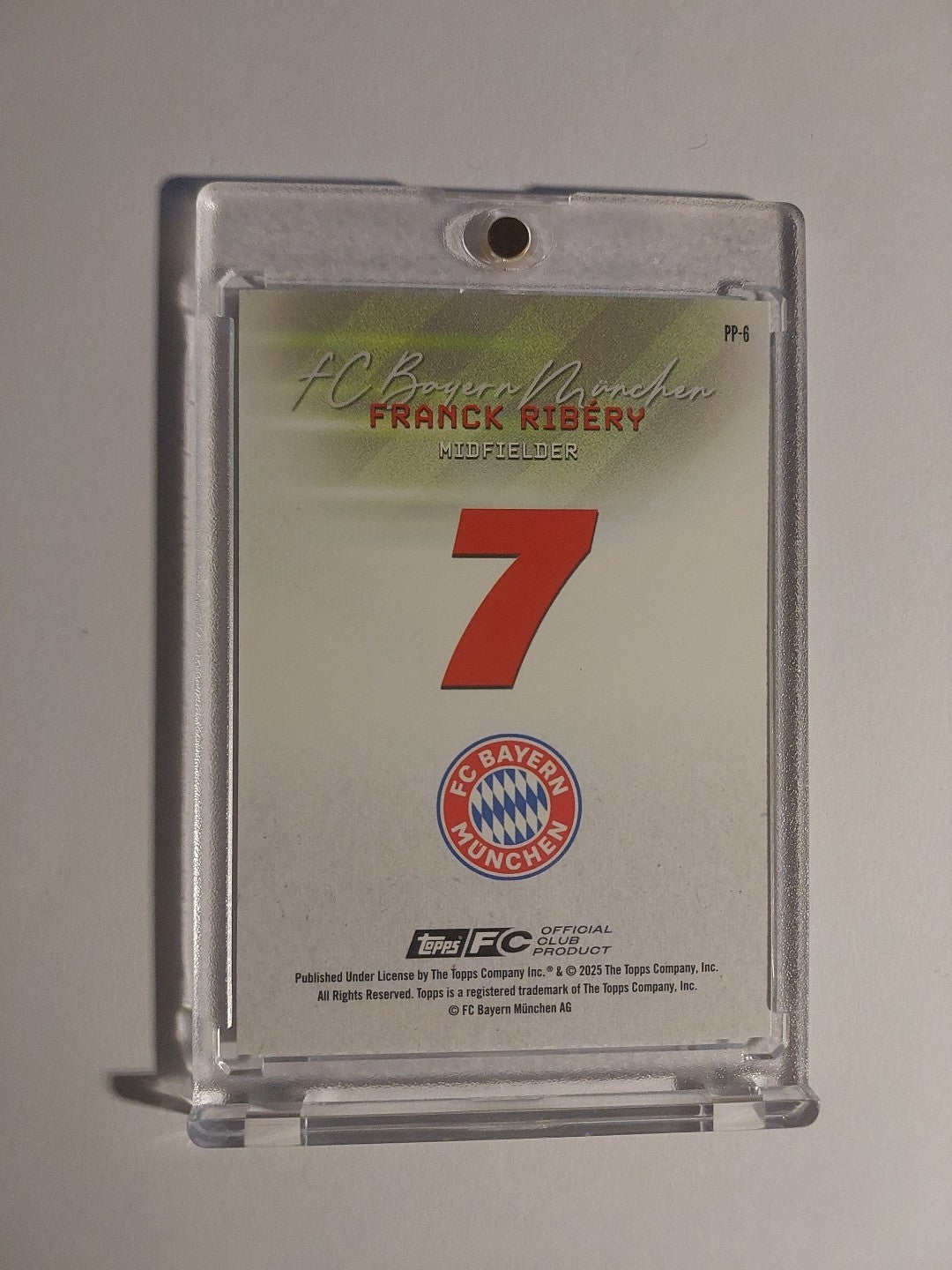 Topps Bayern Team Set 2025-26 Franck Ribery Parallel 96/99 Refractor Ultra Rare – Bild 2