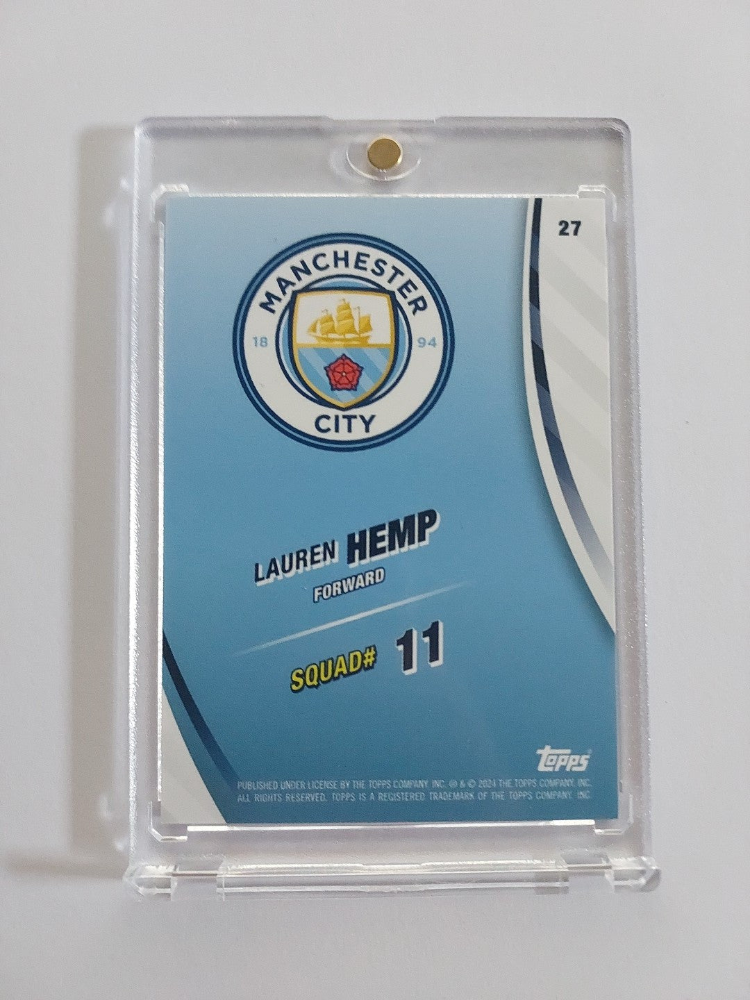 Topps Manchester City 2024-25 Blue Moon Lauren Hemp Parallel Blue Moon Edition – Bild 2