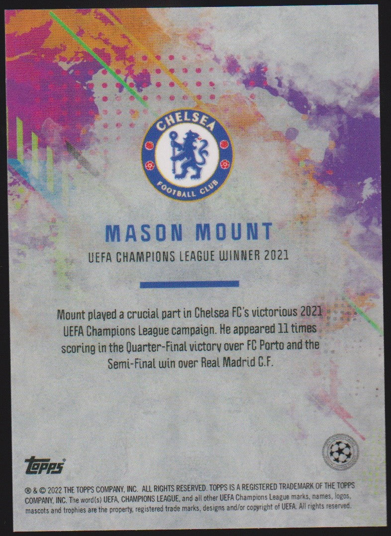 Topps UEFA Champions League 2021-22 Mason Mount Chelsea FC Standard Parallel – Bild 2