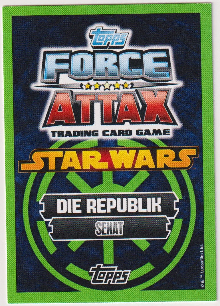Topps Star Wars 2015 Kanzler Palpatine Republik Die Senat TCG Rare – Bild 2
