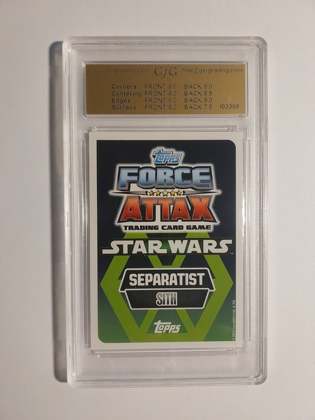 Topps Star Wars 2013 Darth Vader Limited Edition GSG 8.5 = PSA Movie Edition – Bild 2