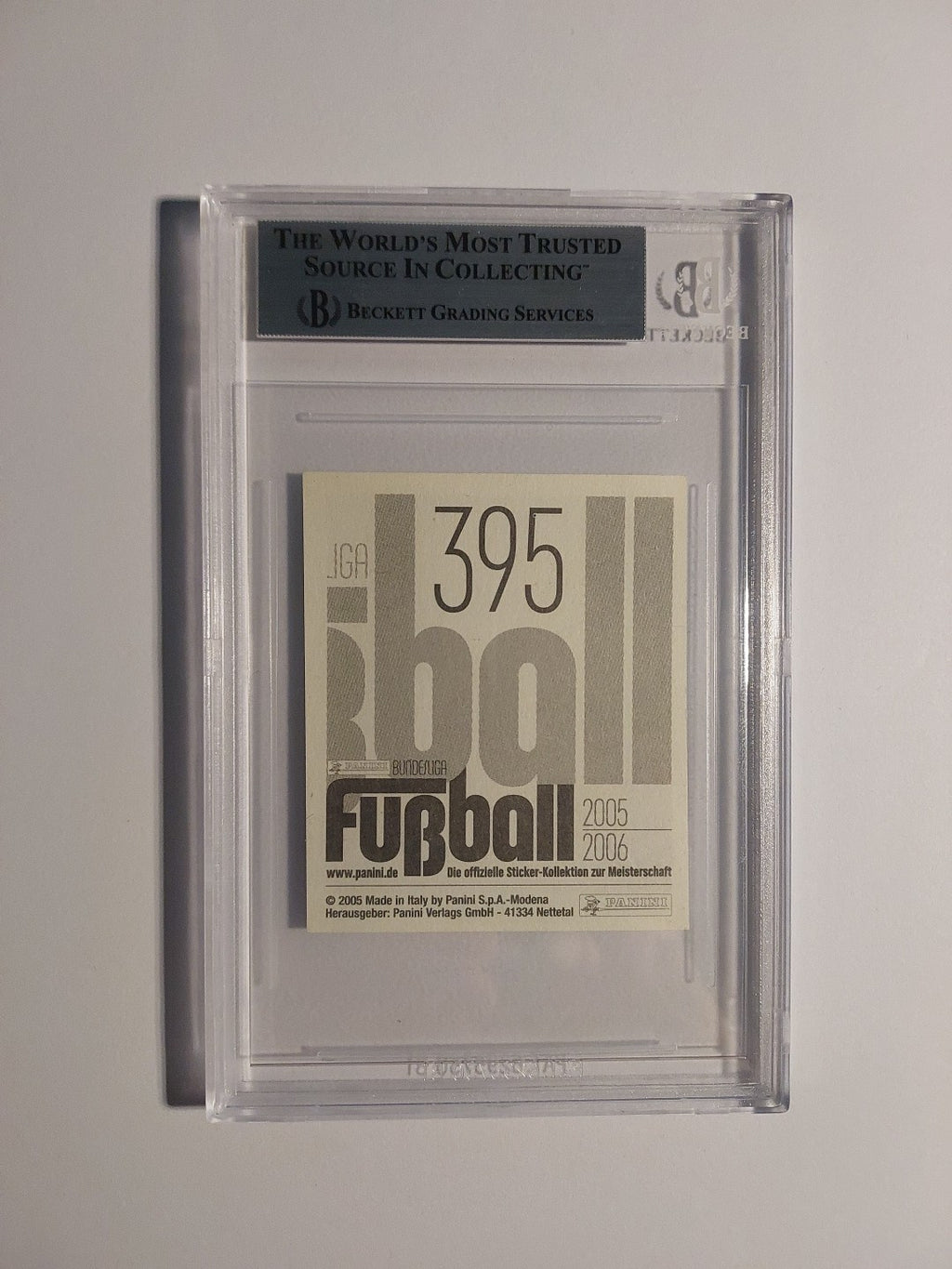 Panini Bundesliga 2005-06 Philipp Lahm Bayern München Parallel Rookie BGS 8 PSA – Bild 2