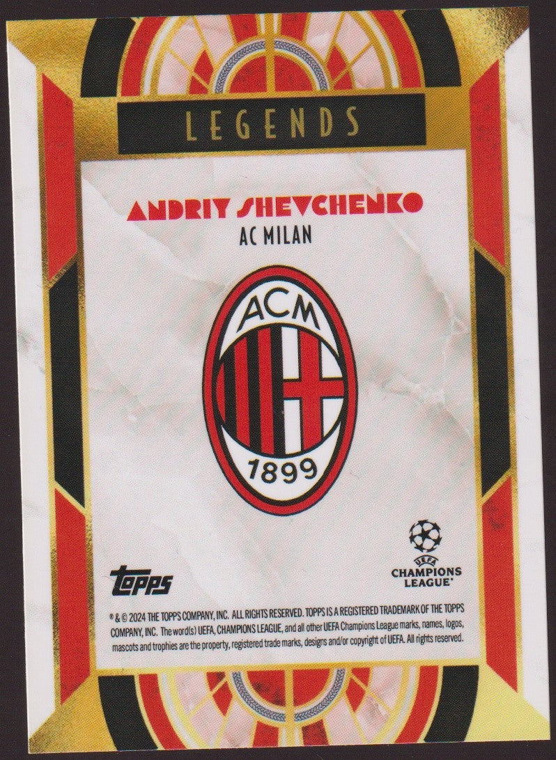 Topps Legends 2023-24 Andriy Shevchenko AC Milan Parallel Rare – Bild 2