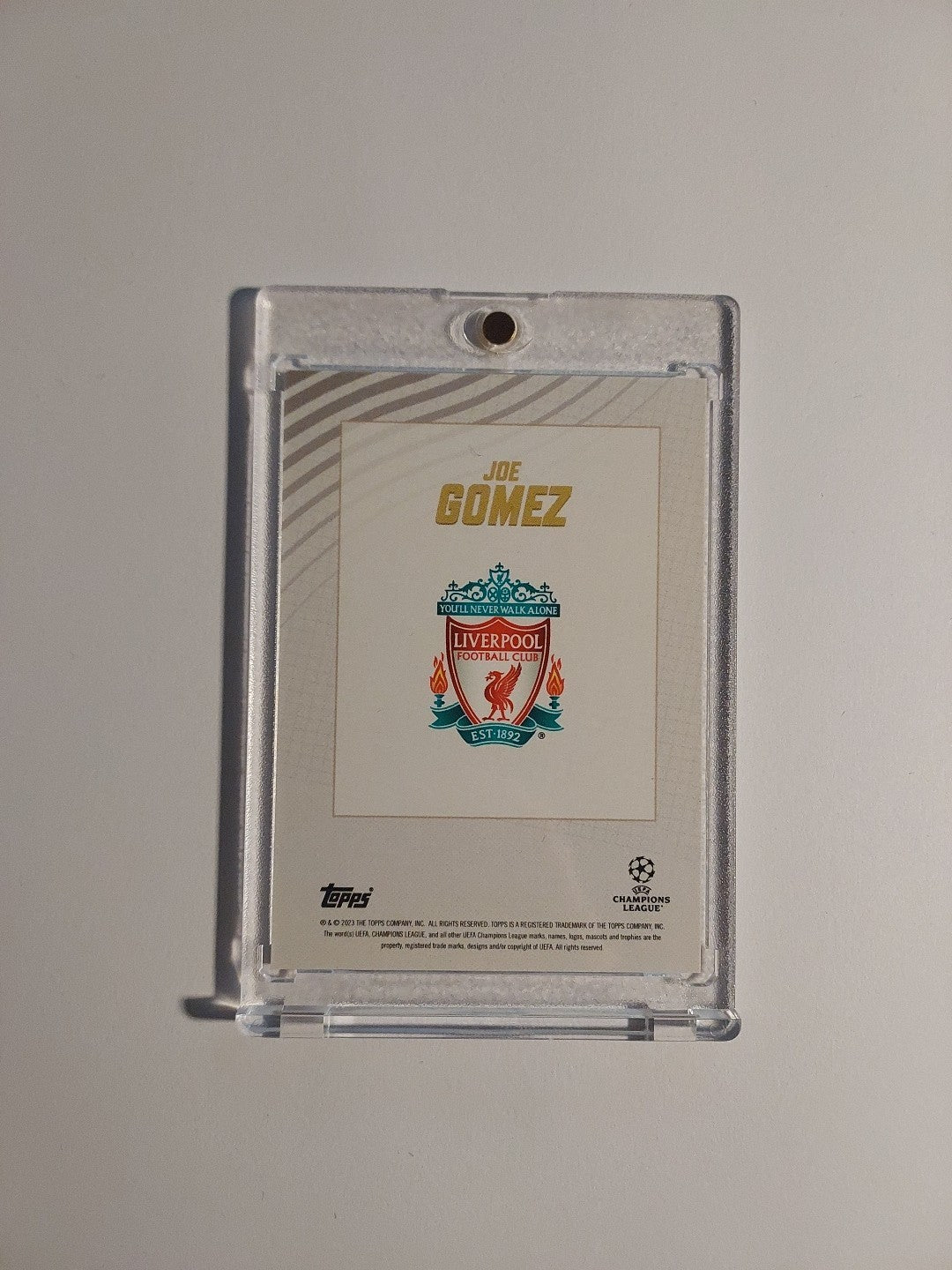 Topps UCC Gold 2022-23 Joe Gomez Auto Liverpool Parallel 54/99 Refractor Rare – Bild 2