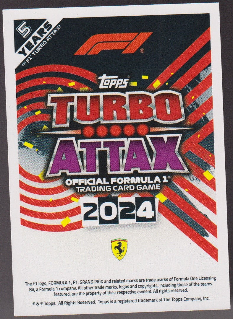 Topps Turbo Attax 2023 Carlos Sainz Ferrari Parallel Rare – Bild 2