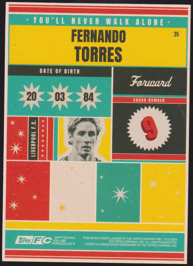 Topps 2023-24 Fernando Torres Liverpool F.C. Parallel Rare – Bild 2