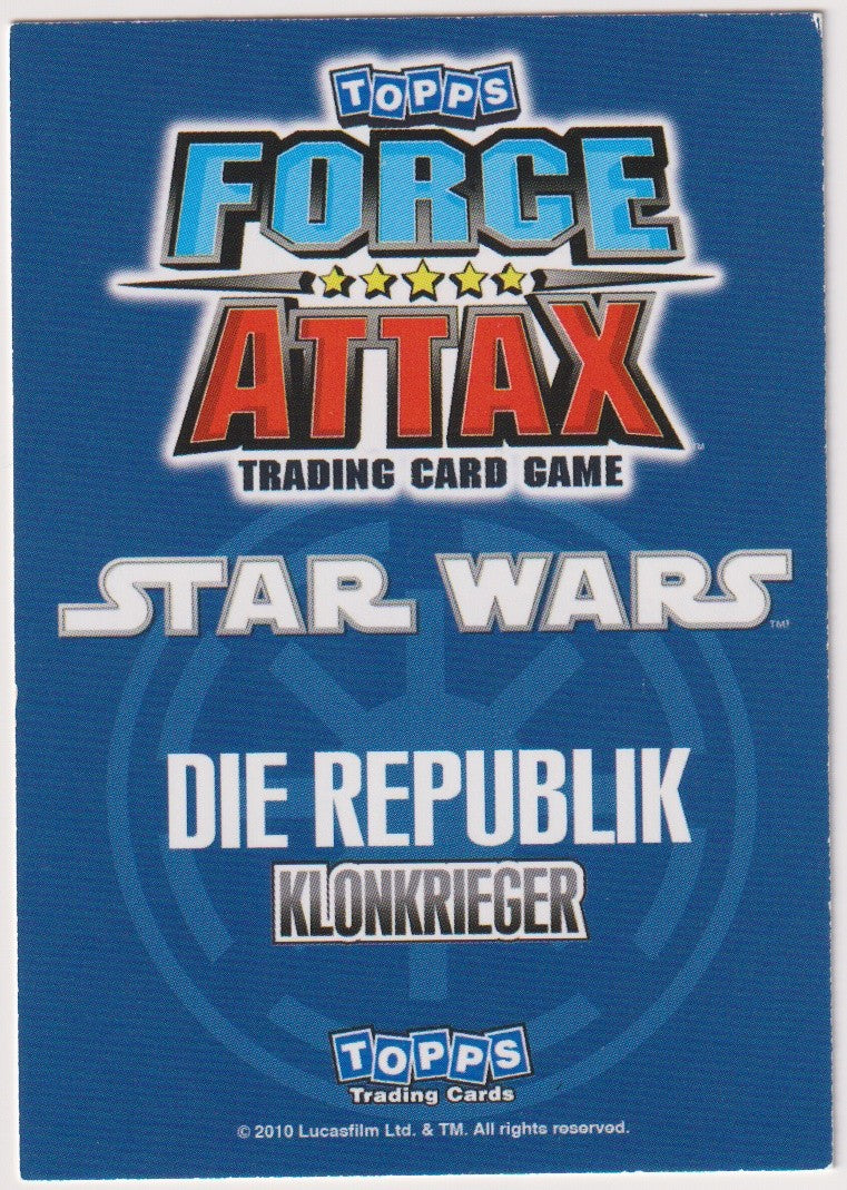 Topps Star Wars 2010 Klonkrieger Rys Republik Klonkrieger TCG Rare – Bild 2