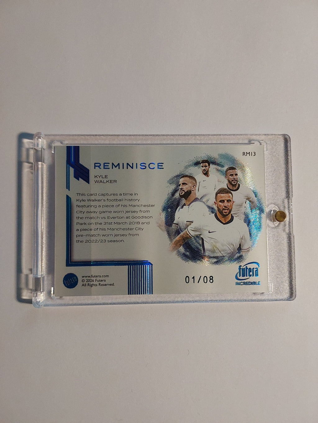 Futera Incredible 2026 Kyle Walker Patch Relic England Parallel 1/8 Refractor – Bild 2