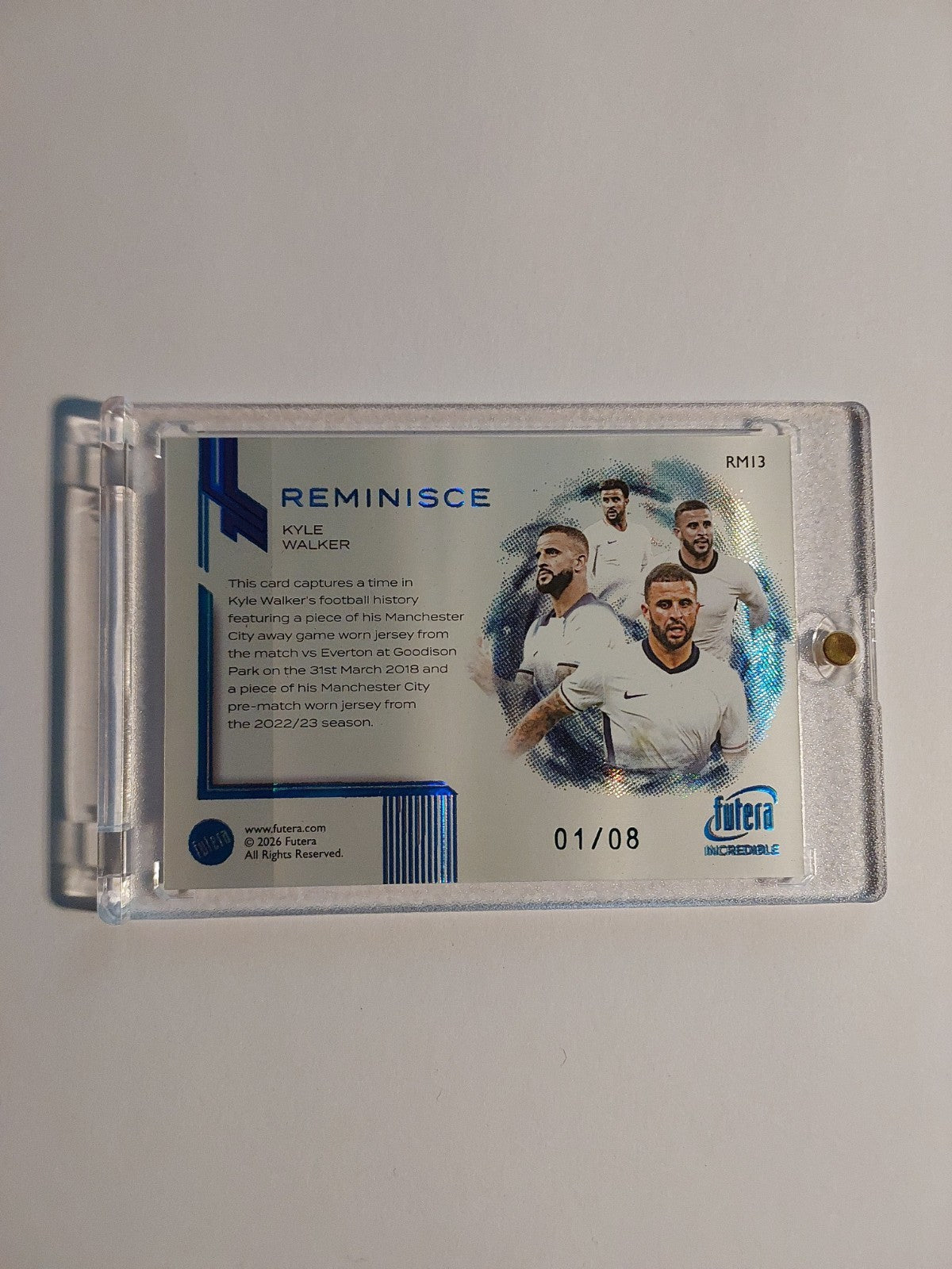 Futera Incredible 2026 Kyle Walker Patch Relic England Parallel 1/8 Refractor – Bild 2