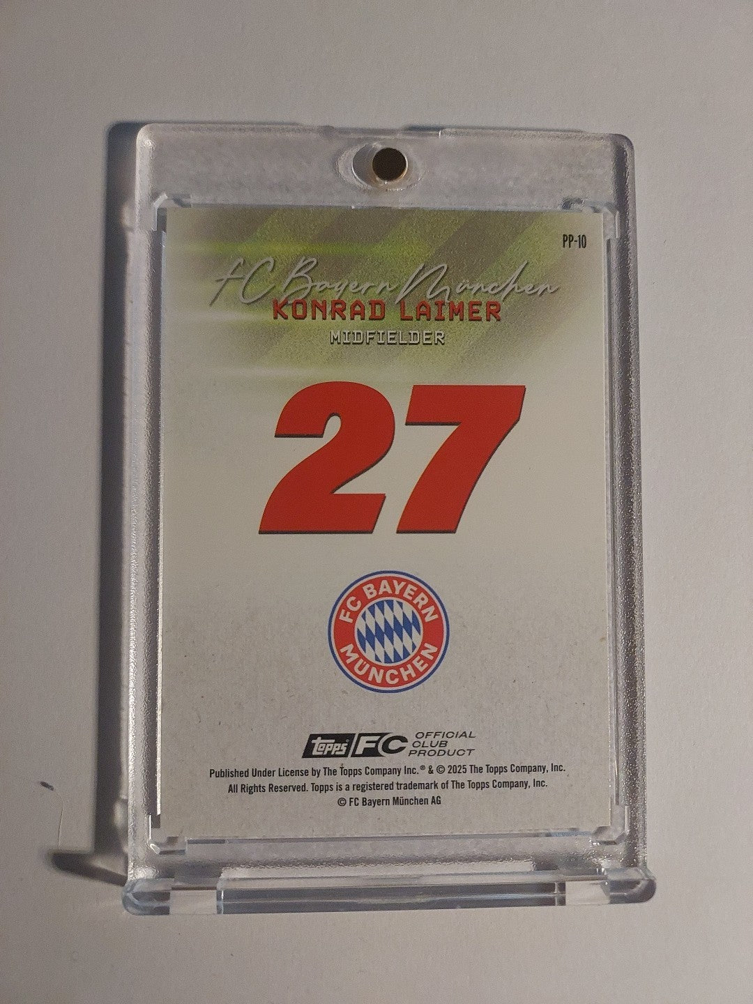 Topps Bayern Team Set 2025-26 Konrad Laimer Parallel 46/75 Refractor Ultra Rare – Bild 2