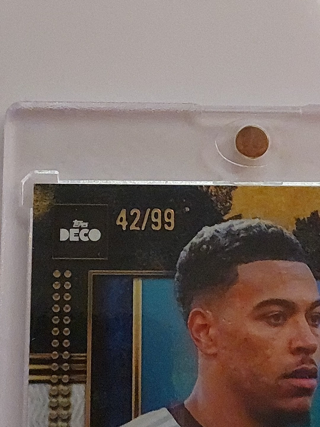 Topps UCC Deco 2025-26 Morgan Rogers Aston Villa Parallel 42/99 Refractor Rare – Bild 2