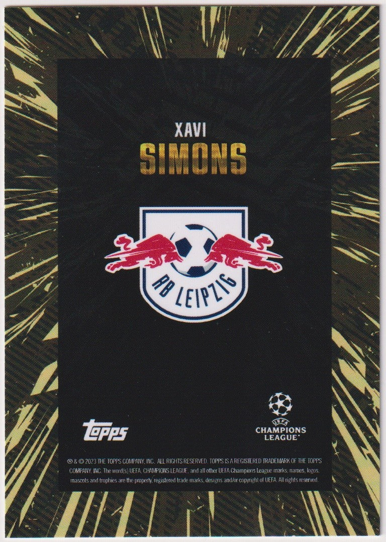 Topps Topps x Whip 2023-24 Xavi Simons RB Leipzig Champions League Parallel Rare – Bild 2