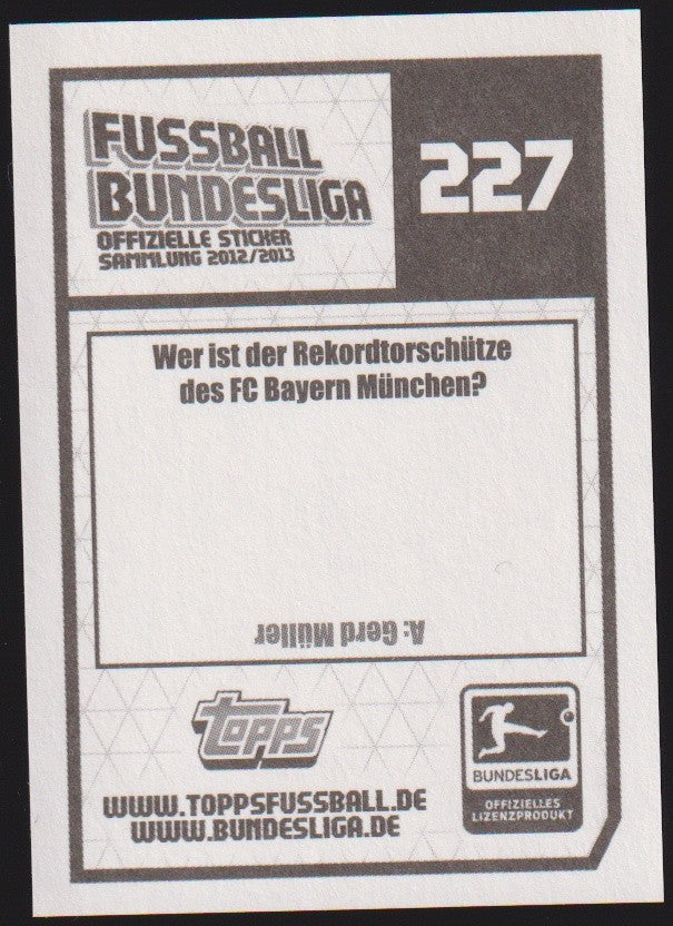 Topps Fußball Bundesliga 2012-13 Philipp Lahm FC Bayern München Parallel – Bild 2