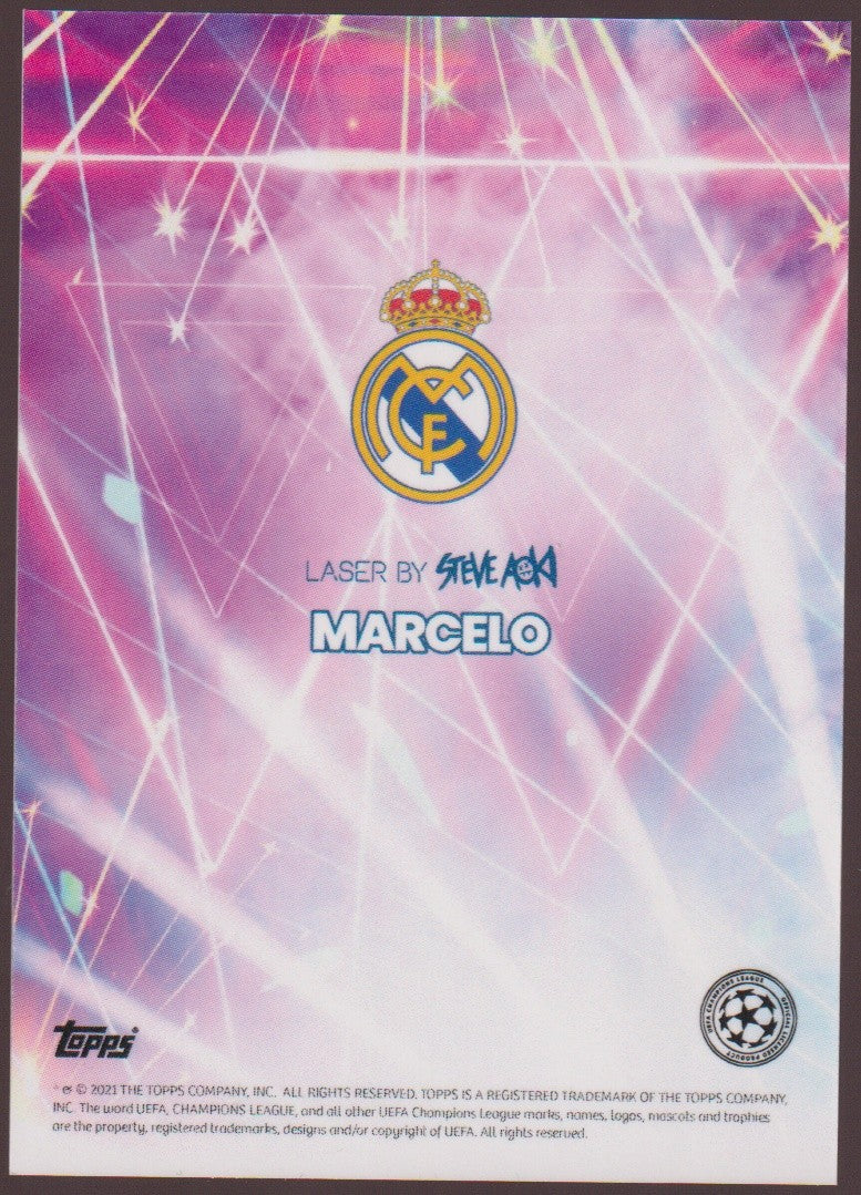 Topps 2020-21 Marcelo Real Madrid UEFA Champions League Parallel – Bild 2