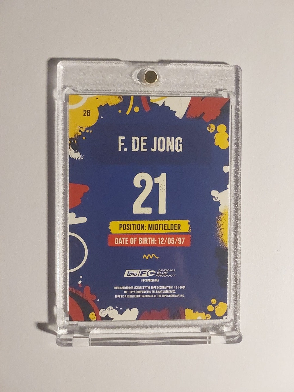 Topps Fc Barcelona Team Set 2024-25 Frenkie De Jong Limited Edition Parallel – Bild 2