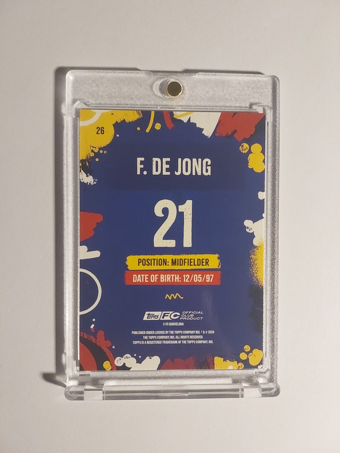 Topps Fc Barcelona Team Set 2024-25 Frenkie De Jong Limited Edition Parallel – Bild 2
