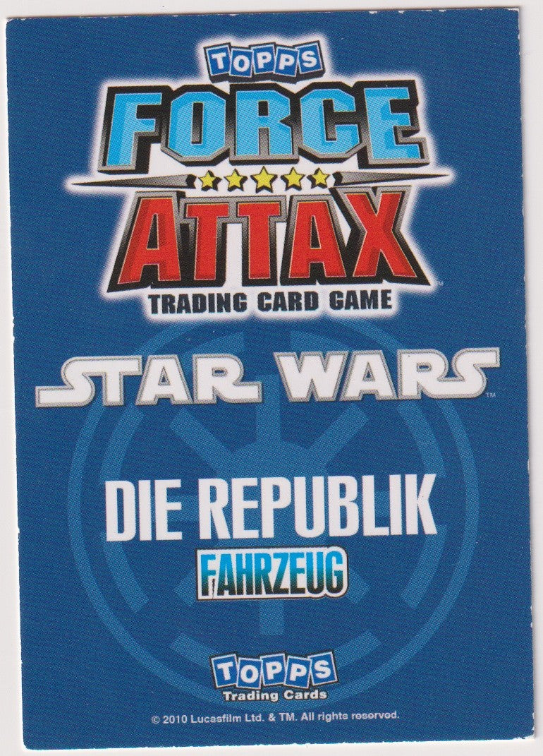 Topps Star Wars 2010 Republikanischer Cruiser FAHRZEUG TCG Rare – Bild 2