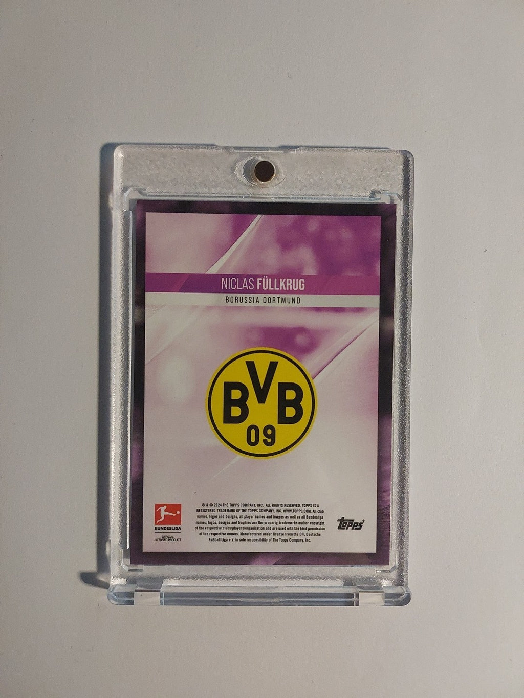 Topps Bundesliga 2023-24 Niclas Füllkrug Dortmund Parallel 57/99 Refractor Rare – Bild 2